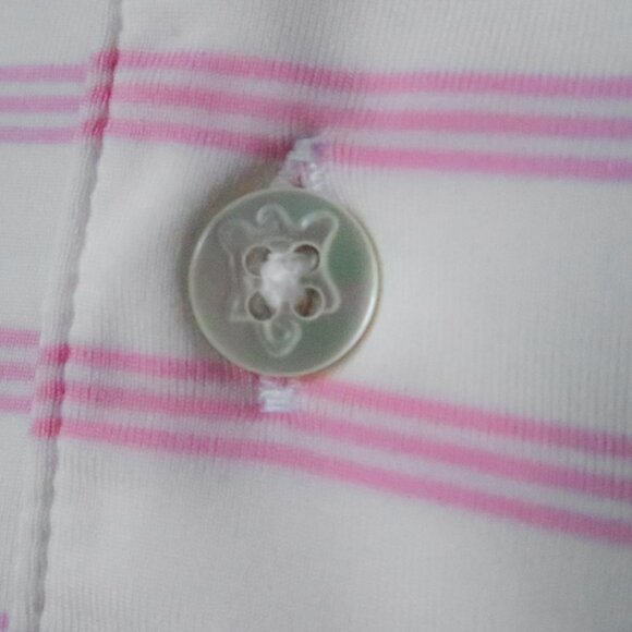 Peter Millar Pink Striped Turtleson Bonita Bay Stretch Polo (M) ⛳️ - Picture 6 of 6